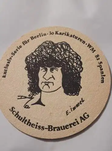 Bierdeckel - Schultheiss Brauerei - Karikaturen WM 82 (5)