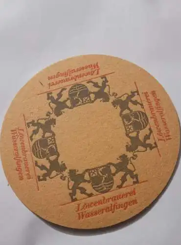 Bierdeckel - Löwenbräu Wasseralfingen - Gebraute Lebensfreude