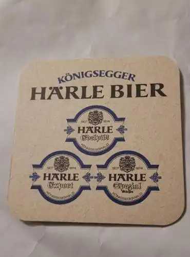 Bierdeckel - Härle Bier Königseggwald