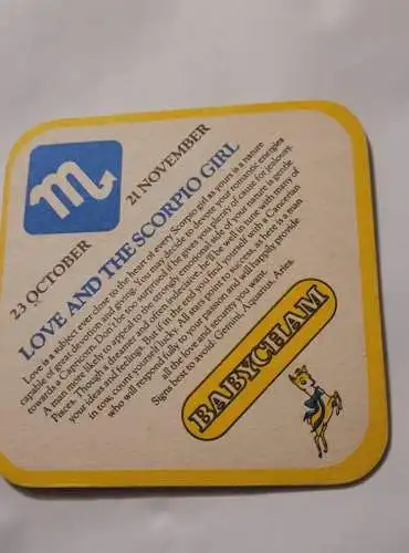 Bierdeckel - Babycham Love Signs (2)