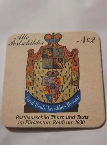 Bierdeckel - Thurn und Taxis - Alte Postschilder No.2