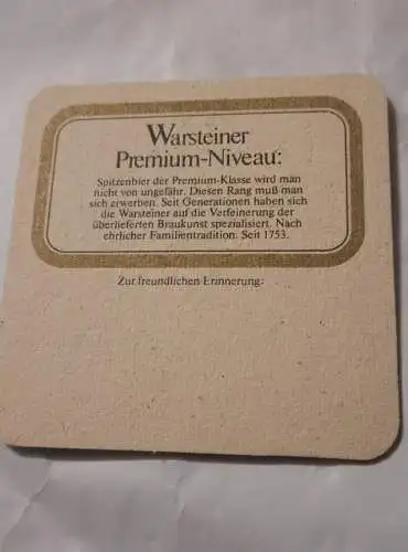 Bierdeckel - Warsteiner