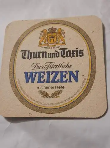 Bierdeckel - Thurn und Taxis - Das Fürstliche Weizen mit feiner Hefe