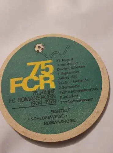 Bierdeckel - 75 Jahre FC Romanshorn