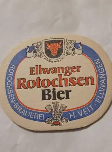Bierdeckel - Ellwanger Rotochsen Brauerei