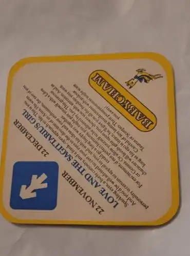 Bierdeckel - Babycham Love Signs