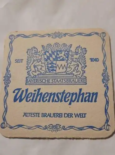 Bierdeckel - Bayerische Staatsbrauerei - Weihenstephan