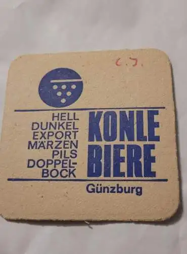 Bierdeckel - Konle Biere Günzburg