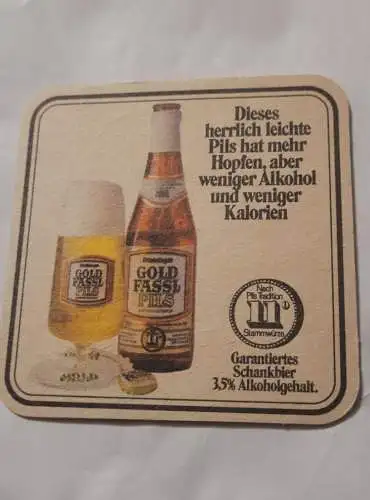 Bierdeckel - Ottakringer Gold Fassl Pils