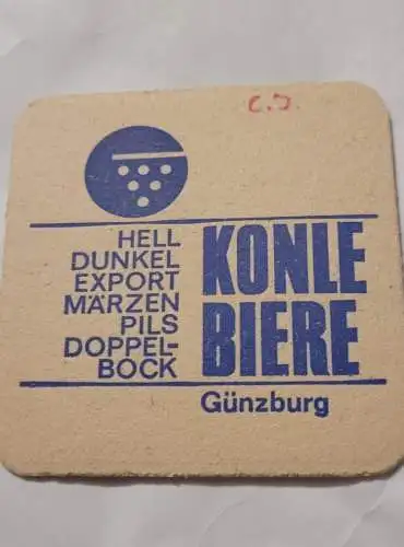 Bierdeckel - Konle Biere Günzburg