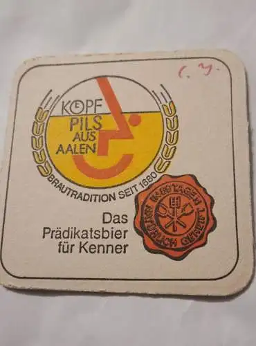 Bierdeckel - Köpf Bier aus Aalen (4)