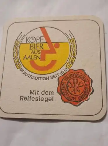 Bierdeckel - Köpf Bier aus Aalen (4)