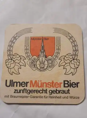 Bierdeckel - Ulmer Münster Bier