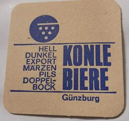 Bierdeckel - Konle Biere - Günzburg