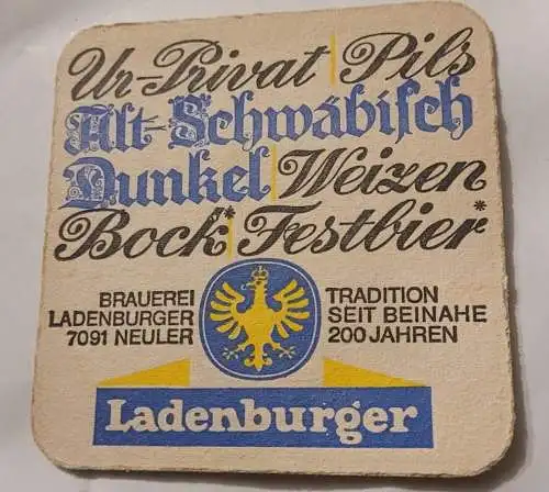 Bierdeckel - Ladenburger