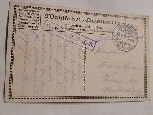 Feldpostkarte - Stempel Geprüft 1. 138 II