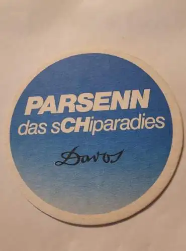 Bierdeckel - Parsenn das Schiparadies - Dovos