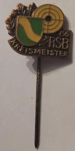Anstecknadel - RSB Kreismeister 1986
