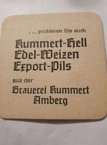 Bierdeckel - Brauerei Kummert Amberg