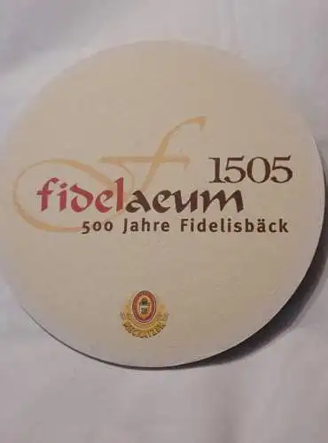 Bierdeckel - Meckatzer - Fidelaeum 500 Jahre Fidelisbäck