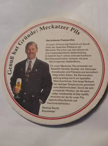 Bierdeckel - Meckatzer Pils