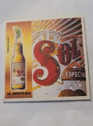 Bierdeckel - Sol Importet Beer