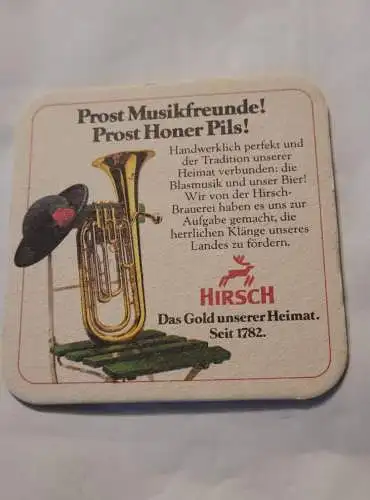 Bierdeckel - Hirsch Honer Pils