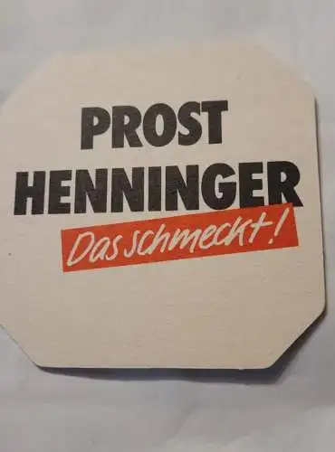 Bierdeckel - Prost Henninger