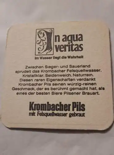 Bierdeckel - Krombacher Pils