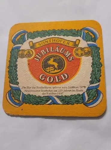 Bierdeckel - Jubiläums Gold - Sonthofer