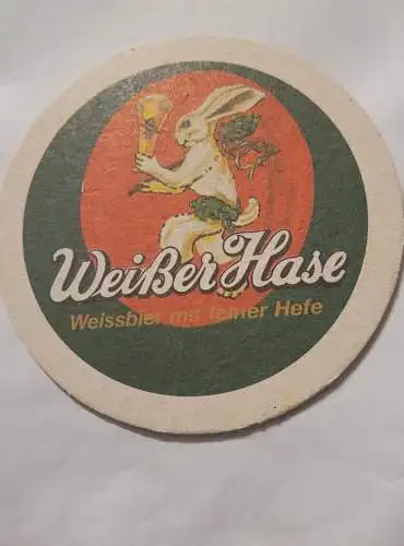 Bierdeckel -  Weißer Hase - Augsburg