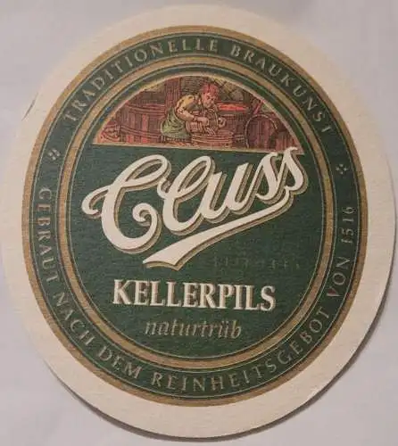 Bierdeckel - Cluss Kellerpils