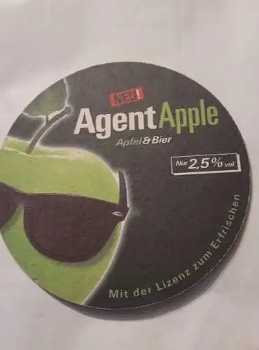 Bierdeckel - Agent Apple