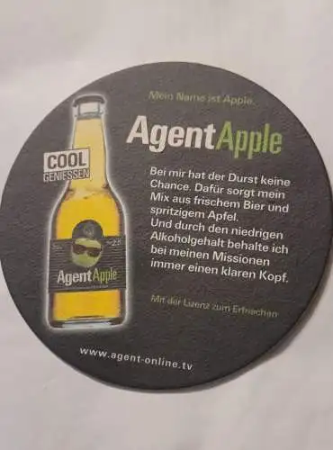 Bierdeckel - Agent Apple