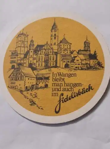 Bierdeckel - Wangen - Fidelisbäck