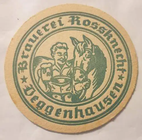 Bierdeckel - Brauerei Rossknecht Deggenhausen