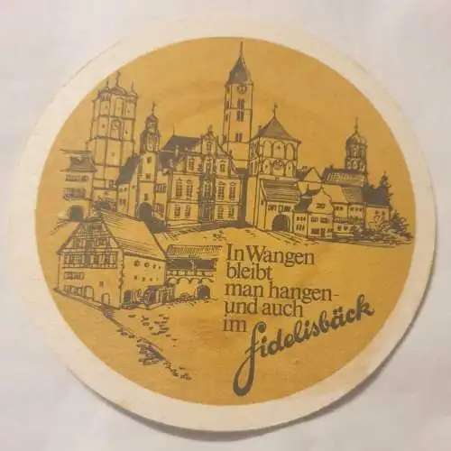 Bierdeckel - Wangen - Fidelisbäck