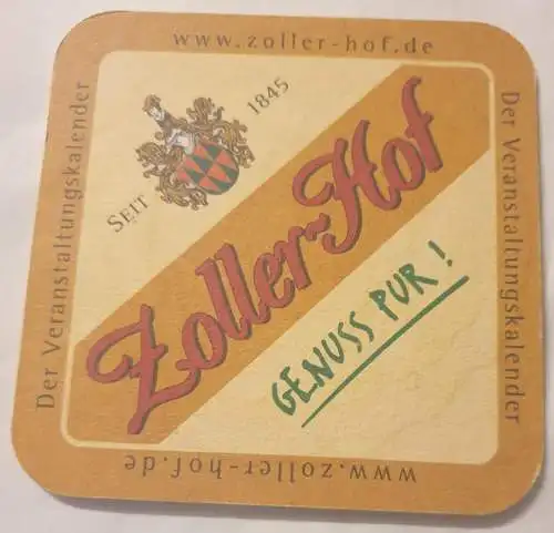 Bierdeckel - Zoller Hof