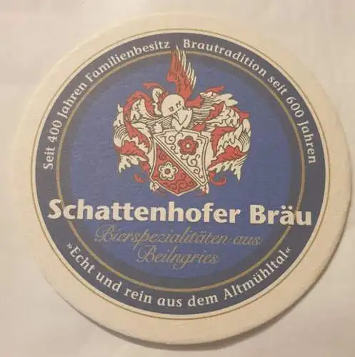 Bierdeckel - Schattenhofer Bräu
