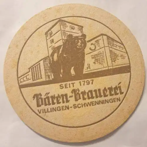 Bierdeckel - Bären Bier - Villingen Schwenningen