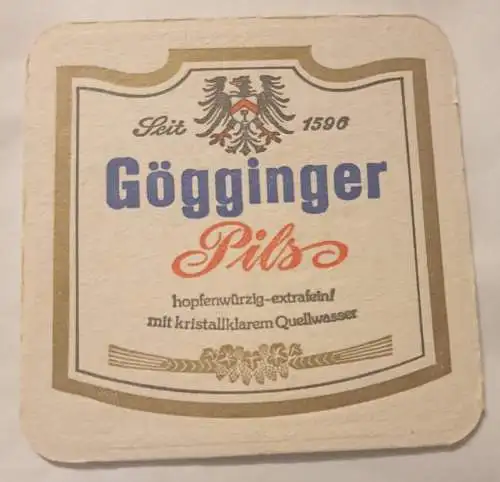 Bierdeckel - Gögginger Pils - Fanfarentreffen 1987 Salem