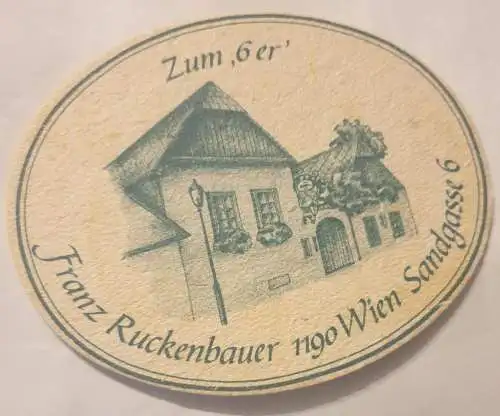 Bierdeckel - Zum 6er - Wien