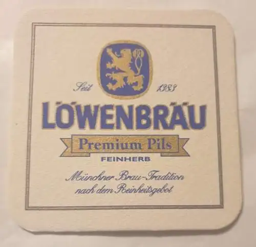 Bierdeckel - Löwenbräu - Premium Pils