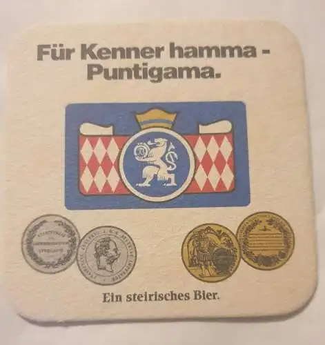 Bierdeckel - Puntigamer Bier