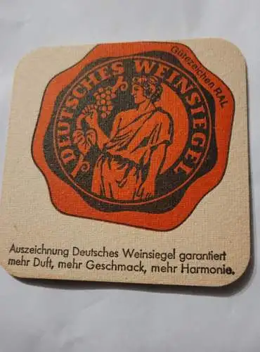 Bierdeckel - Deutsches Weinsiegel