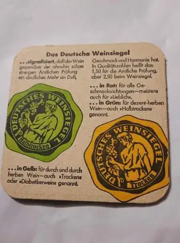 Bierdeckel - Deutsches Weinsiegel