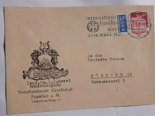 Stempel Internationale Frankfurter Messe 1951