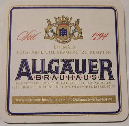 Bierdeckel - Allgäuer Brauhaus
