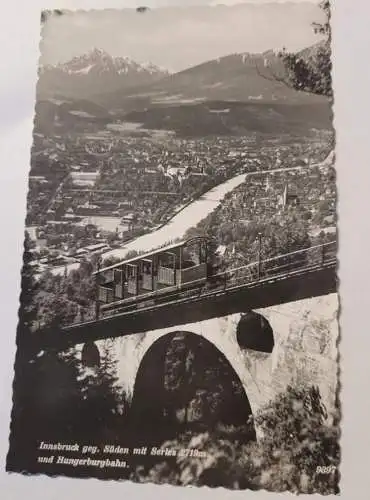 Innsbruck geg. Süden mit Serles und Hungerburgbahn