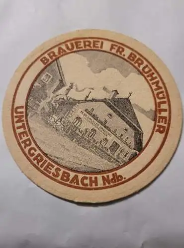 Bierdeckel - Brauerei Fr Brühmüller - Untergriesbach